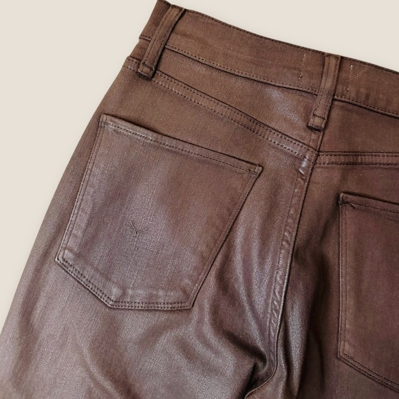 NWOT Hudson Jeans ‘Noa’ “Cocoa Bean” Brown High-Rise Straight Crop Jeans Size 25 - Picture 16 of 16